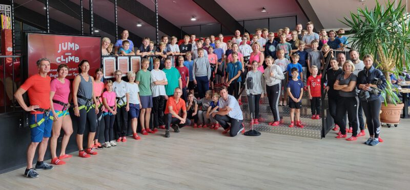 Jump Climb Am Untreusee Teilnehmer Tennisschule Uwe Dressel